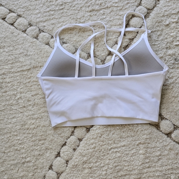 YoungLA White Strappy Sports Bra - Picture 6 of 7